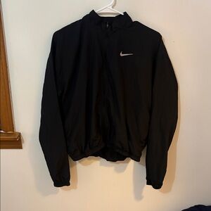 Nike Black Windbreaker with White Logo
